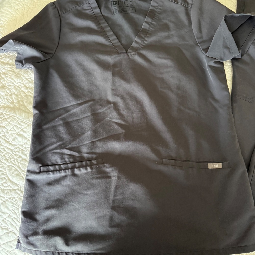 FIGS Graphite Scrub Set Women's Small Catarina Top & Yola Pants Technical S/T - Picture 2 of 11